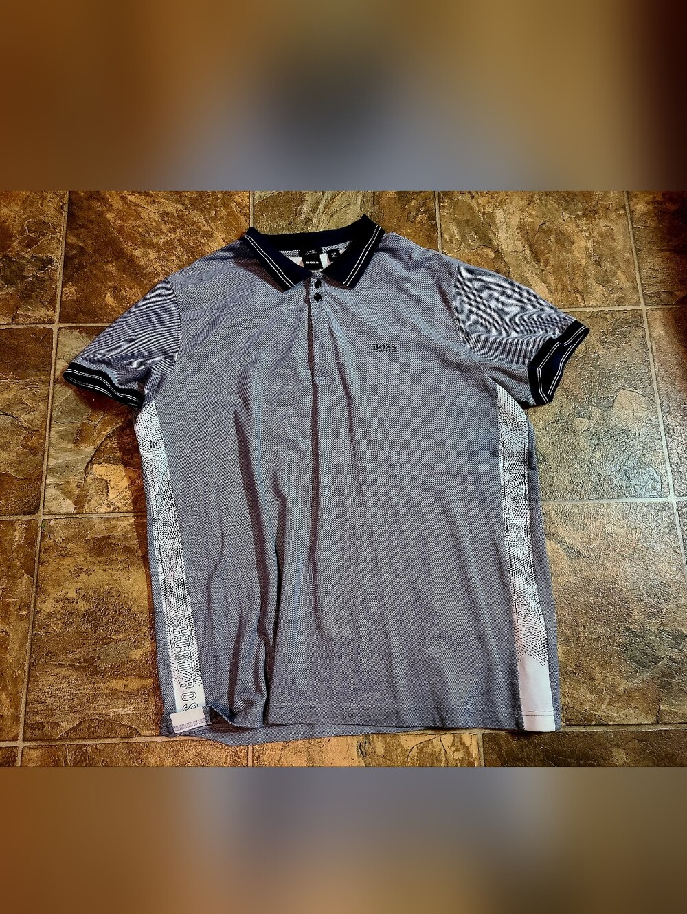 BOSS Grey Polo Shirt